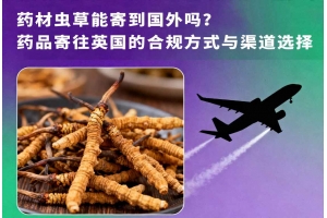 藥材蟲草能寄到國外嗎？藥品寄往英國的合規方式與渠道選擇