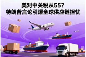 美對(duì)中關(guān)稅從55%到155%？特朗普言論引爆全球供應(yīng)鏈擔(dān)憂