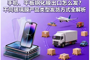 手機、平板鋼化膜出口怎么發？不同玻璃膜產品類型發貨方式全解析