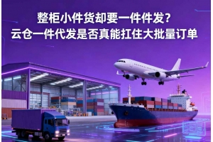 整柜小件貨卻要一件件發(fā)？云倉一件代發(fā)是否真能扛住大批量訂單