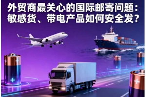 外貿商最關心的國際郵寄問題：敏感貨、帶電產品如何安全發？