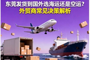 東莞發(fā)貨到國外選海運還是空運？外貿(mào)商常見決策解析