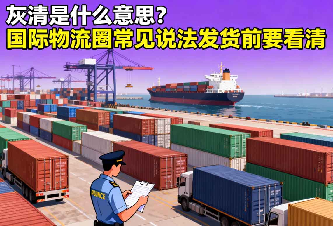 灰清是什么意思？國際物流圈常見說法發貨前要看清