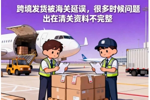 跨境發貨被海關延誤，很多時候問題出在清關資料不完整