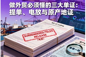做外貿必須懂的三大單證：提單、電放與原產地證