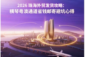 2026 珠海外貿發(fā)貨攻略：橫琴粵澳通道省錢郵寄避坑心得