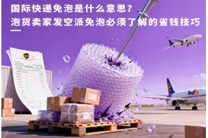 國際快遞免泡是什么意思？泡貨賣家發(fā)空派免泡必須了解的省錢技巧