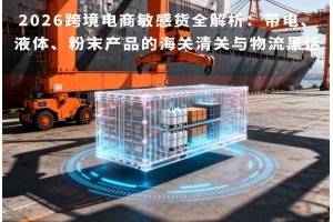 2026跨境電商敏感貨全解析：帶電、液體、粉末產(chǎn)品的海關清關與物流黑話