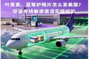 葉黃素、藍莓護眼片怎么發美國？空運專線敏感渠道實操經驗