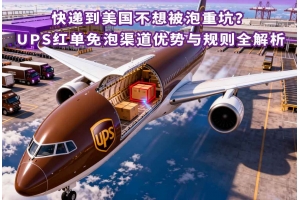 快遞到美國不想被泡重坑？UPS紅單免泡渠道優(yōu)勢與規(guī)則全解析