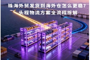 珠海外貿發(fā)貨到海外倉怎么更穩(wěn)？頭程物流方案全流程拆解