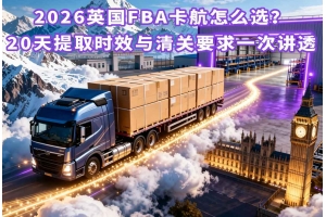 2026英國(guó)FBA卡航怎么選？20天提取時(shí)效與清關(guān)要求一次講透