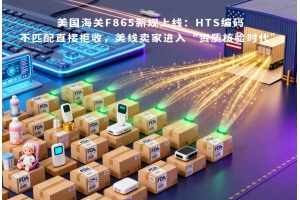 美國海關F865新規上線：HTS編碼不匹配直接拒收，美線賣家進入“資質核