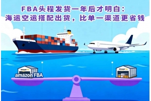 FBA頭程發貨一年后才明白：海運空運搭配出貨，比單一渠道更省錢