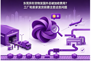 東莞異形貨物發(fā)國外總被加收費用？工廠和賣家發(fā)貨前要注意這些問題