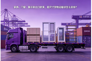 家具、門窗、展示架出口歐美，超尺寸貨物運(yùn)輸該怎么安排？