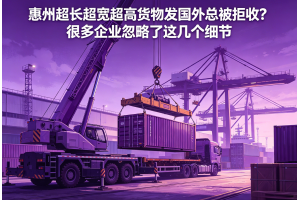 惠州超長超寬超高貨物發(fā)國外總被拒收？很多企業(yè)忽略了這幾個細(xì)節(jié)