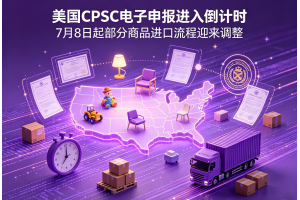 美國CPSC電子申報進入倒計時7月8日起部分商品進口流程迎來調整