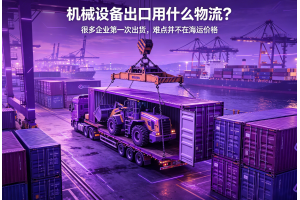 機(jī)械設(shè)備出口用什么物流？很多企業(yè)第一次出貨，難點(diǎn)并不在海運(yùn)價(jià)格