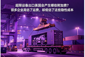 超限設(shè)備出口美國(guó)會(huì)產(chǎn)生哪些附加費(fèi)？很多企業(yè)高估了運(yùn)費(fèi)，卻低估了這些隱性