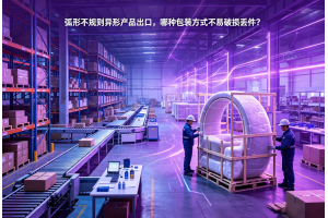 弧形不規(guī)則異形產(chǎn)品出口，哪種包裝方式不易破損丟件？