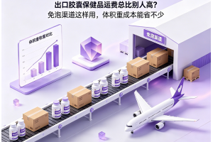 出口膠囊保健品運(yùn)費(fèi)總比別人高？免泡渠道這樣用，體積重成本能省不少