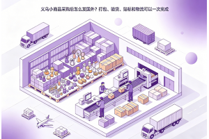 義烏小商品采購后怎么發國外？打包、驗貨、貼標和物流可以一次完成
