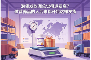 泡貨發歐洲總覺得運費高？做營養品的人后來都開始這樣發貨