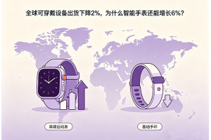 全球可穿戴設備出貨下降2%，為什么智能手表還能增長6%？