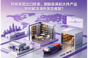 鄭州家居出口歐美，鋼制家具和大件產品如何解決海外發貨難題？