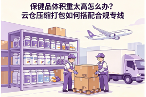 保健品體積重太高怎么辦？云倉壓縮打包如何搭配合規專線