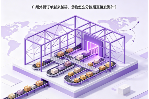 廣州外貿訂單越來越碎，貨物怎么分揀后直接發海外？