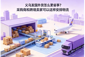 義烏發國外貨怎么更省事？采購商和跨境賣家可以這樣安排物流