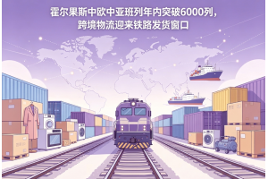 霍爾果斯中歐中亞班列年內突破6000列，跨境物流迎來鐵路發貨窗口
