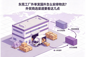 東莞工廠外單發國外怎么安排物流？外貿商選渠道要看這幾點