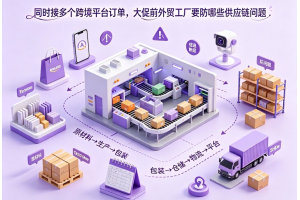 同時接多個跨境平臺訂單，大促前外貿工廠要防哪些供應鏈問題